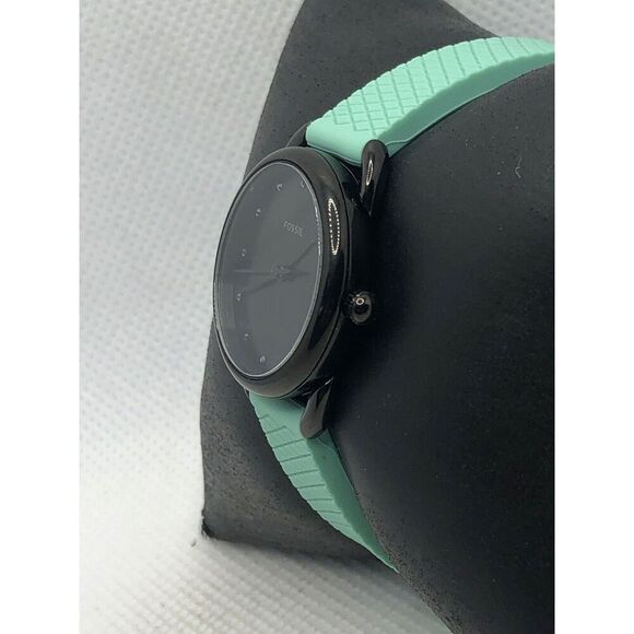 Fossil ES4489 Womens Silicone Analog Black Dial Quartz Genuine Wrist Watch KS335 - Picture 2 of 9